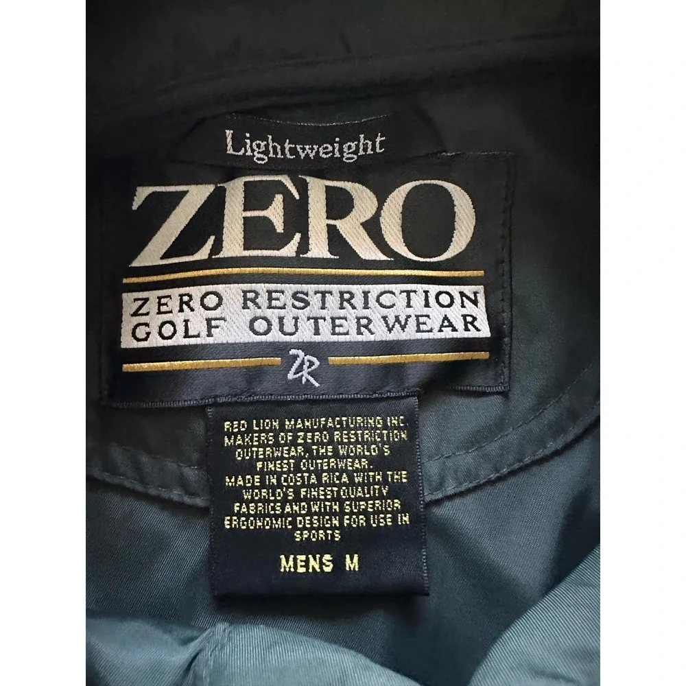 ZERO RESTRICTION 1/4 Snap Golf Vest Mens Size‎ Med Army Navy Country Club Active